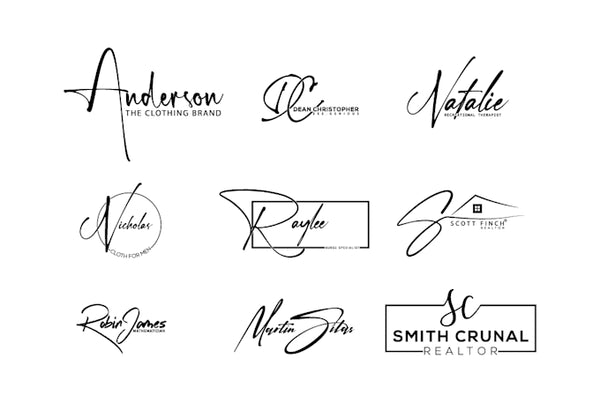Minimal & Luxurious Signature Logo Design for Branding (Upto 3 Concepts)